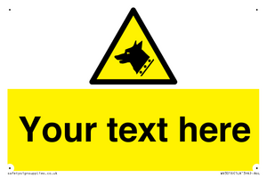 Custom Warning: Guard dog